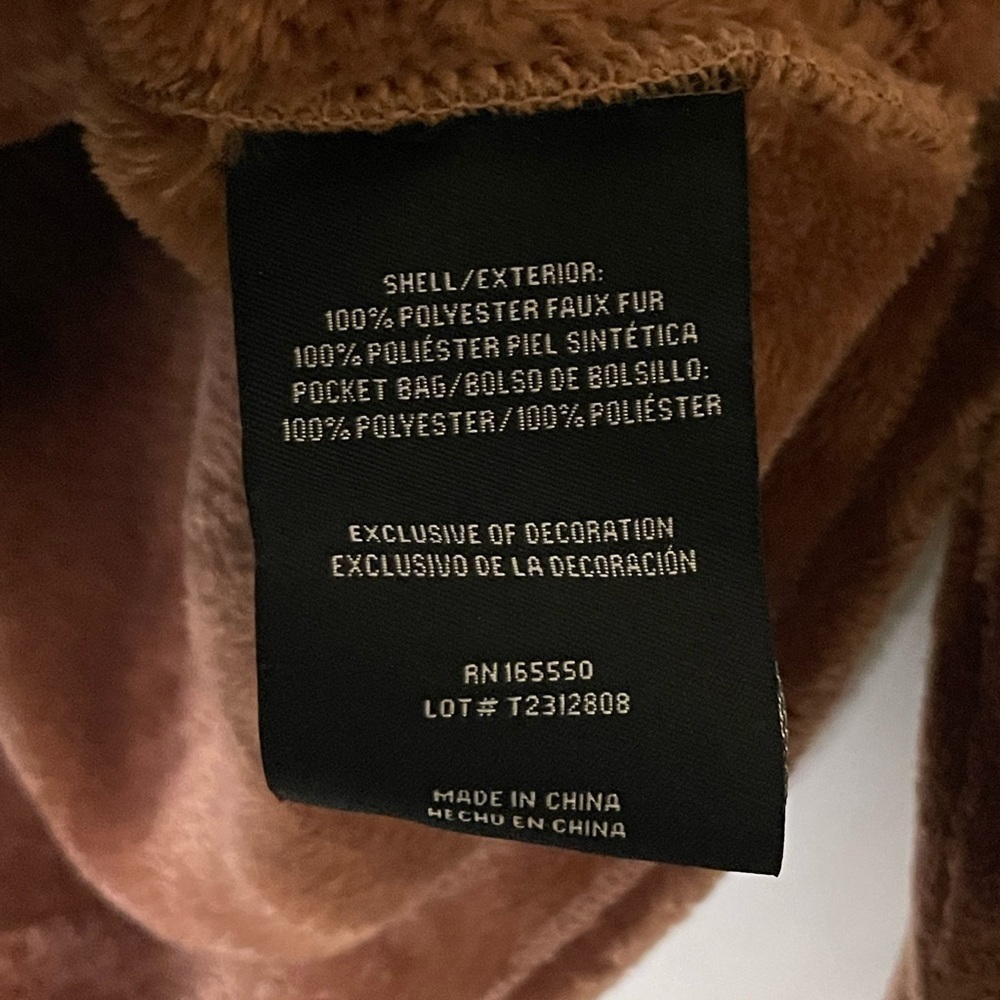 32 heat burnt orange faux fur jacket.​​​​​​​​​ - Picture 5 of 5